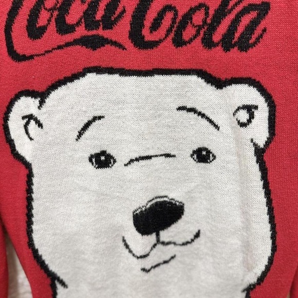 Coca cola Vintage classic coca-cola polar bear red holiday sweater - Picture 3 of 6